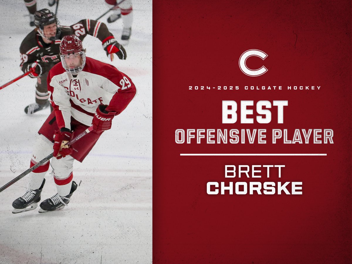 With 15 goals and 19 assists this season, the Best Offensive Player is awarded to Brett Chorske!

#GoGate