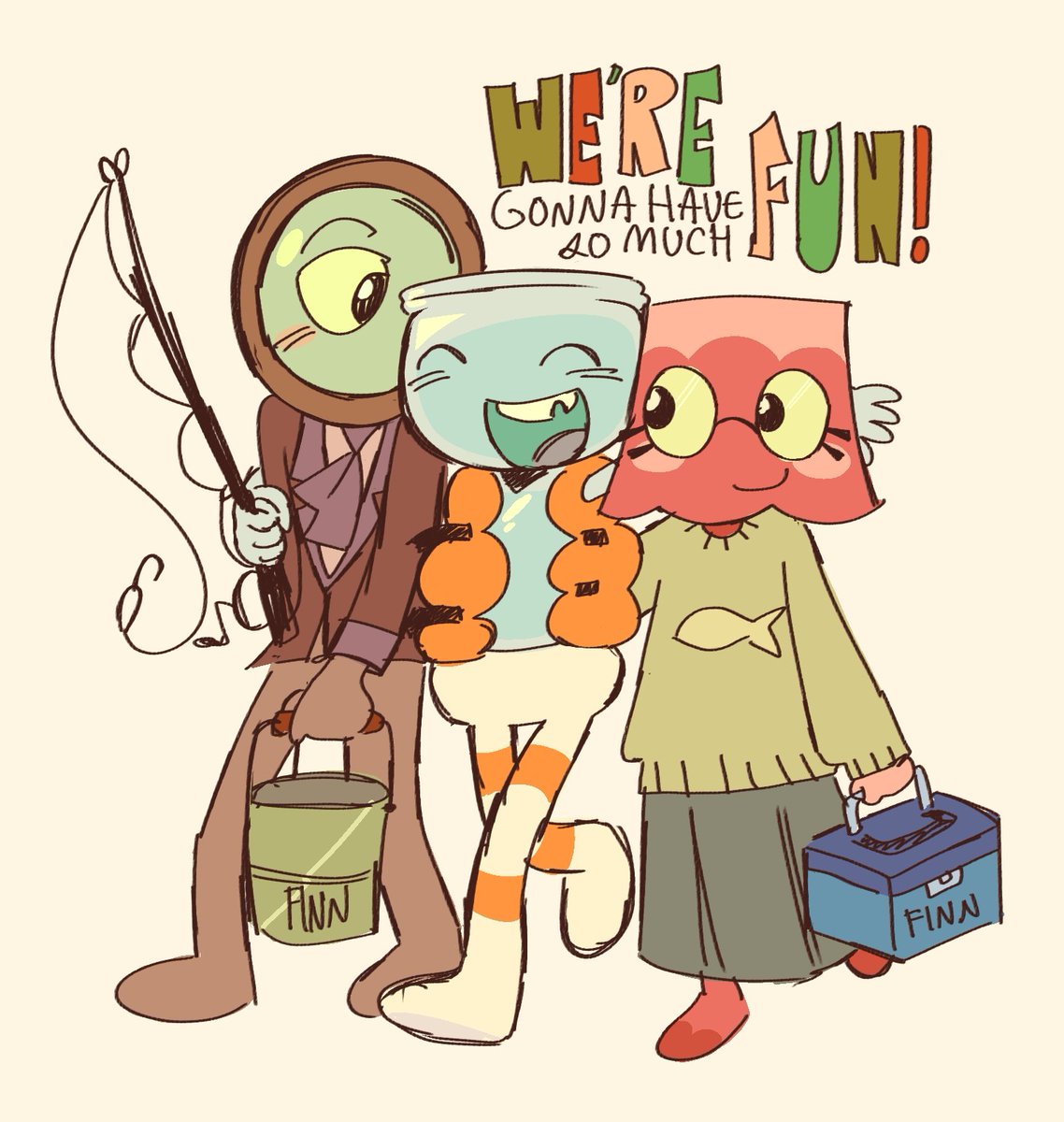 "Could you please draw Finn hanging out with Rodger or Brightney!!! My twin mains finn while I main Brightney and Rodger and we both LOVE your art!!!!!! :3" -> yay 😁