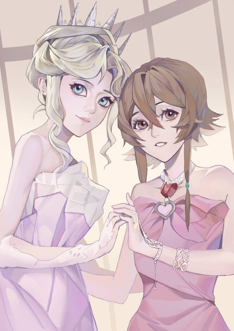 #bleachoc
千夏と七燕ちゃん(友達のoc）