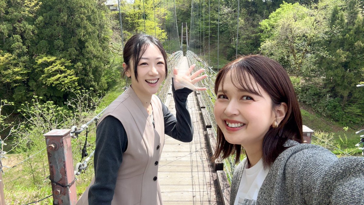 高柳じょんのび村、満喫してます🌼
この後11:00〜特別番組「じょんのび ご褒美 癒やし旅」放送です！
聴いてね🤍

#高柳じょんのび村 #木村麻美 #西條詩菜 #fm775