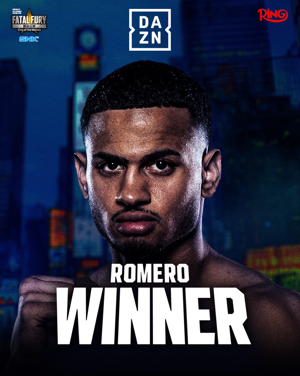 DAZNBoxing's tweet photo. ROLLY HAS DONE IT!! 😱😱😱

@SignUp4KOs defeats Ryan Garcia via unanimous decision!!  

#GarciaRomero | Powered by @FATALFURY_PR City of Wolves | @SNKPofficial | @ringmagazine https://t.co/8EQchHusdE