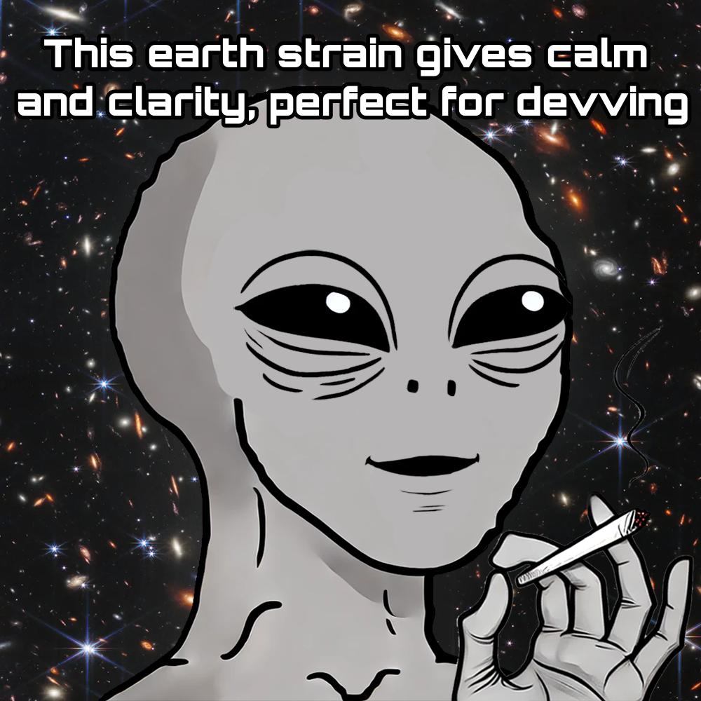 It may seem a lil quiet but that's only because we're devving up a storm 👽

A slow cook delivers the best roast 

Get ready for what's coming

Until then

light one up 🔥