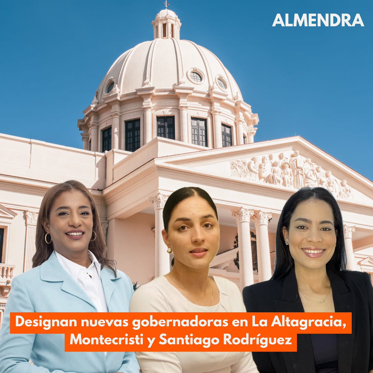 El presidente Luis Abinader designó nuevas gobernadoras para las provincias La Altagracia, Montecristi y Santiago Rodríguez, disposición  contenida en el decreto 227-25 del 30 de abril del año en curso.
