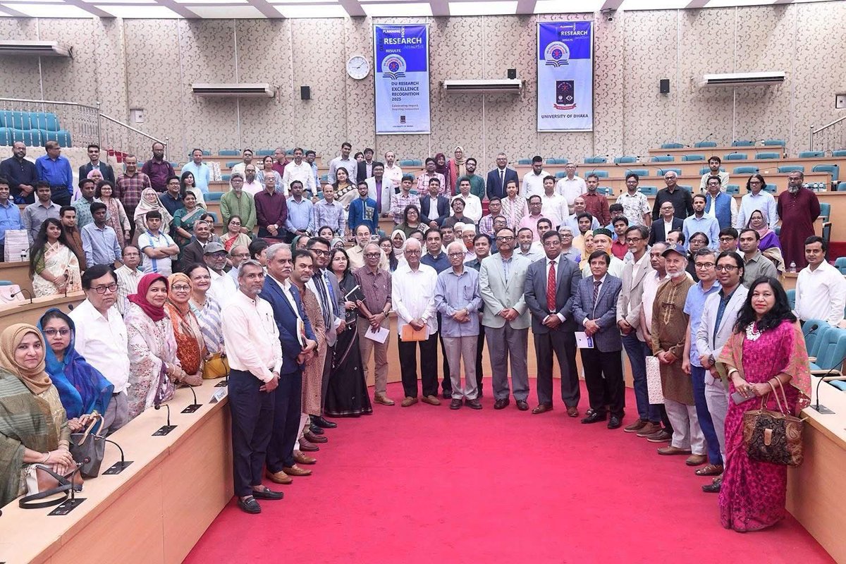 For the first time, University of Dhaka held an event yesterday to recognize faculty members for recognizing "Research Excellence" by faculty members and researchers. A runaway thought: hope one day research will become a norm and we will no need a day to celebrate. Still nice!