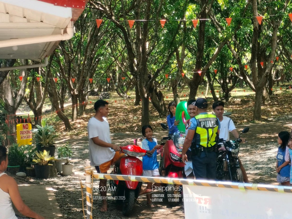 PCpl  Precioso B Buenafe conducted an information drive with the resident at  Bio Spring Resort in Brgy. San Isidro, Lagangilang, Abra regarding crime  prevention tips, peace and order in the barangay and to be vigilant to  extortion activities of CTGs. l