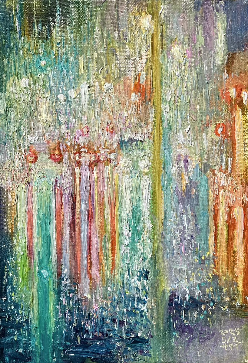 風景」 2025年 SM（22.7cm×15.8cm） 油彩、キャンバス