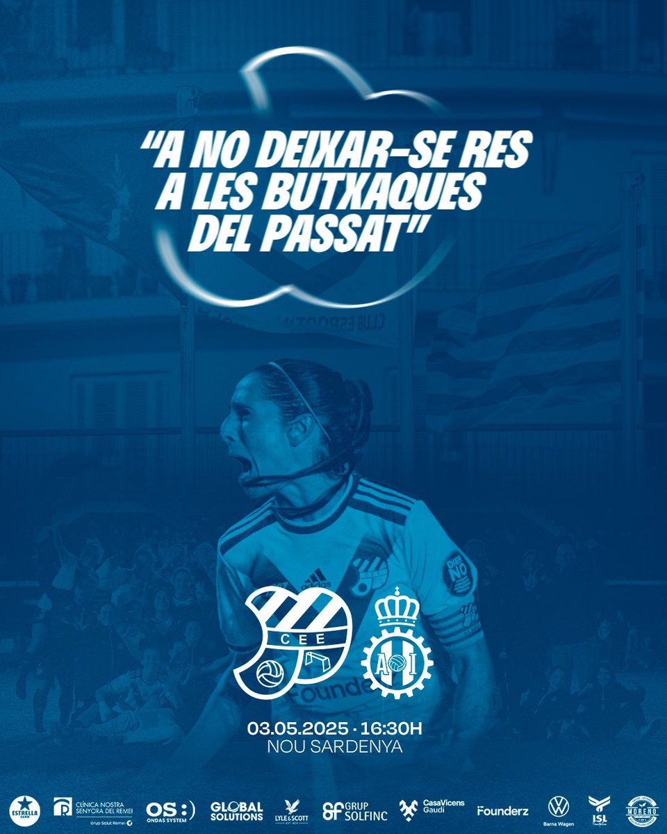 “𝐀 𝐧𝐨 𝐝𝐞𝐢𝐱𝐚𝐫-𝐬𝐞 𝐫𝐞𝐬 𝐚 𝐥𝐞𝐬 𝐛𝐮𝐭𝐱𝐚𝐪𝐮𝐞𝐬 𝐝𝐞𝐥 𝐩𝐚𝐬𝐬𝐚𝐭” 

🔥 𝔻𝕀𝔸 𝔻𝔼 ℙ𝔸ℝ𝕋𝕀𝕋 🔥

⚽ 2RFEF FEM | Jornada 30
🆚 <a href="/RealAvilesFem/">Real Avilés Femenino</a> 
📍 Nou Sardenya | 16:30h
📺 <a href="/btvesports/">btv esports</a>

#futbolcat #ViladeGràcia #SagradaFamília