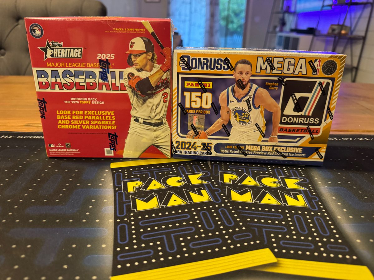 Friday night rip. <a href="/CardPurchaser/">Card Purchaser</a> Hopefully the Packman mat will bring some luck!