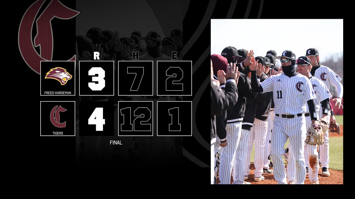 FINAL | Campbellsville secured a narrow 4-3 victory over Freed-Hardeman! 

#️⃣ #TigerUp