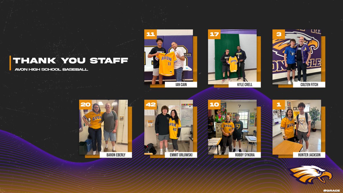 Today, our seniors gave a jersey to a teacher or staff member that has had a positive impact on them. Thank you to all our faculty and staff members who go above and beyond for our student-athletes! #GRACE