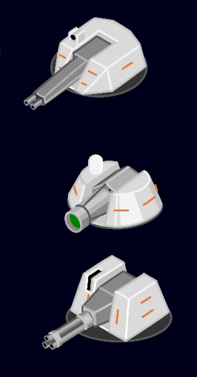 Felt like drawing again, have some assorted turrets