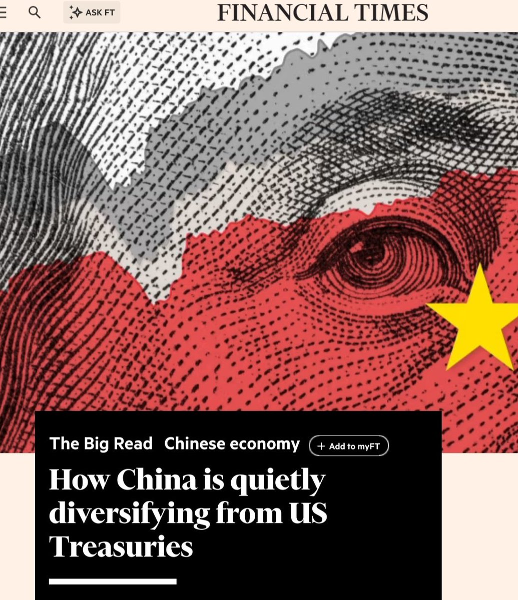 China is holding many high-level discussions about de-dollarization. It is pursuing several strategies to reduce the share of US government debt in its huge $3.2 trillion of reserves.

China reduced its official holdings of US Treasury securities by 17% from 2015-22, and by 27%