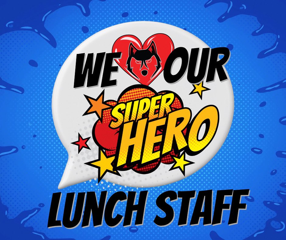 A HUGE shoutout to our amazing cafeteria staff for Lunch Hero Appreciation day! We are blessed to have your cooking skills daily. ❤️