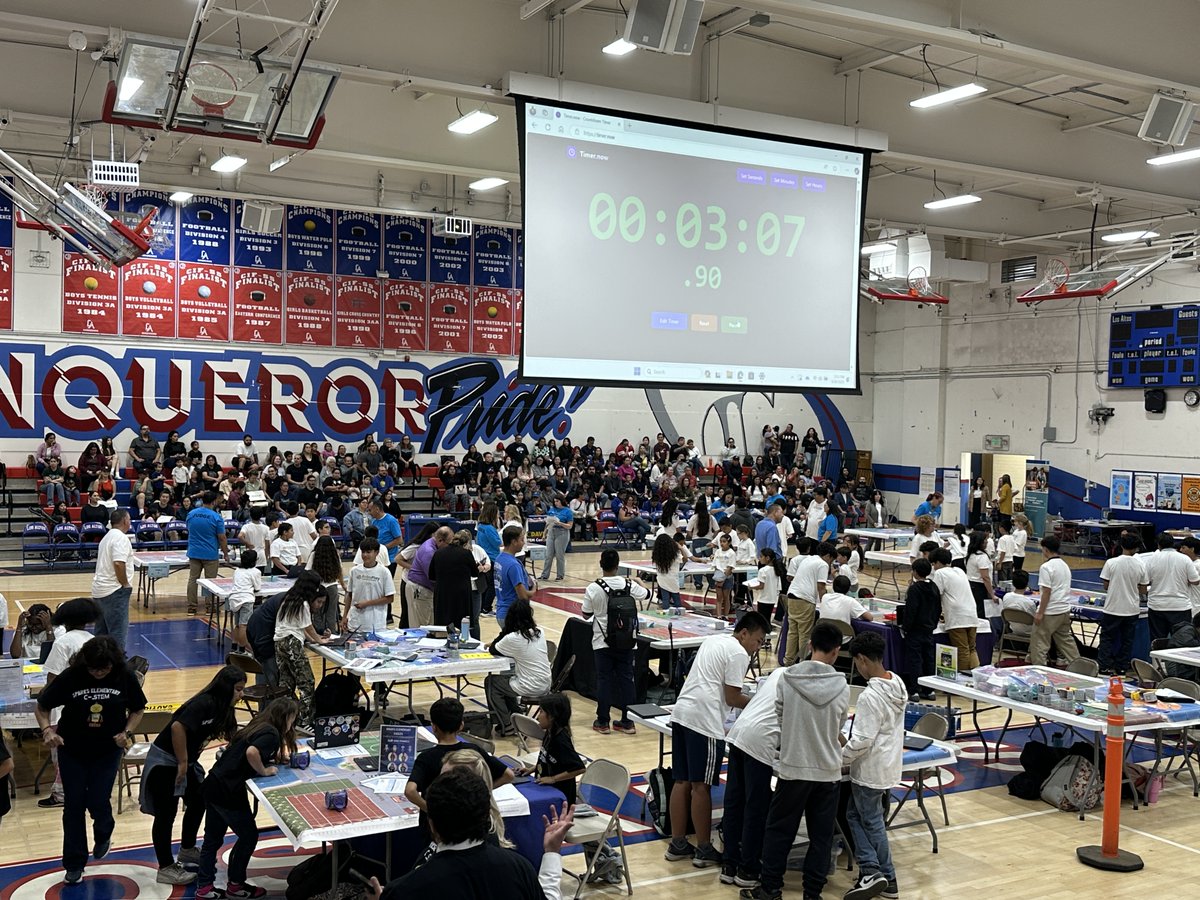 Congrats to Hacienda La Puente USD @HLPUSD for organizing its first UC Davis C-STEM RoboPlay Challenge with 21 student teams from elementary &amp; high schools.  Family members and friends, HLPUSD leadership and 45 visiting educators from Taiwan &amp; Vietnam cheered students on.