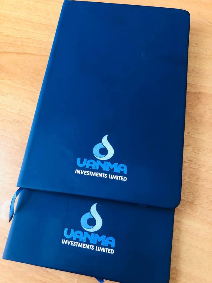 Note books and golf shirts for Vanma