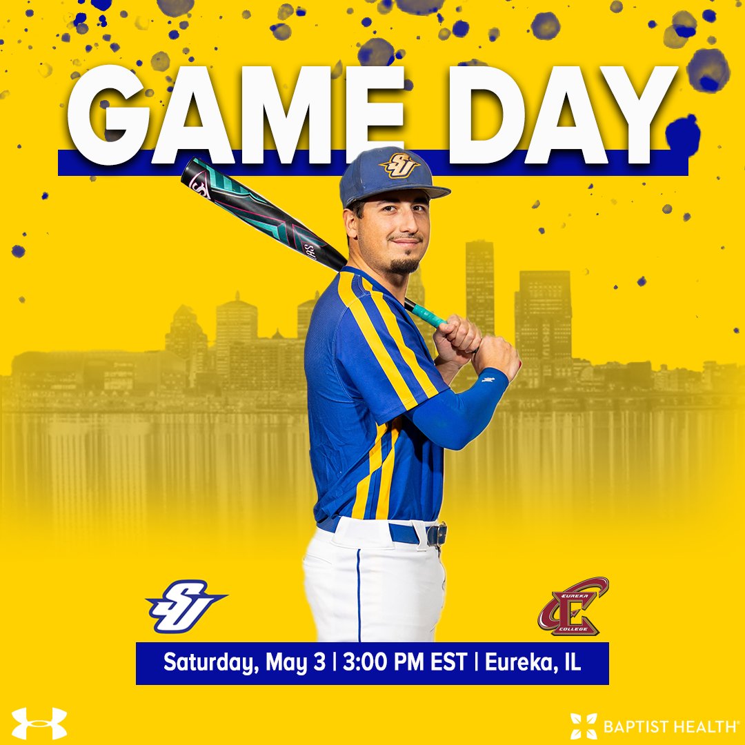 SUGoldenEagles's tweet photo. BSB | Last SLIAC matchup of the season!

🆚 Eureka
📍 Eureka, IL
⏰ 1:00 &amp; 3:00 PM
🎥 https://t.co/y3QhPdOfjm

#SU502 | #OneSpalding https://t.co/AA1BXEFu3p