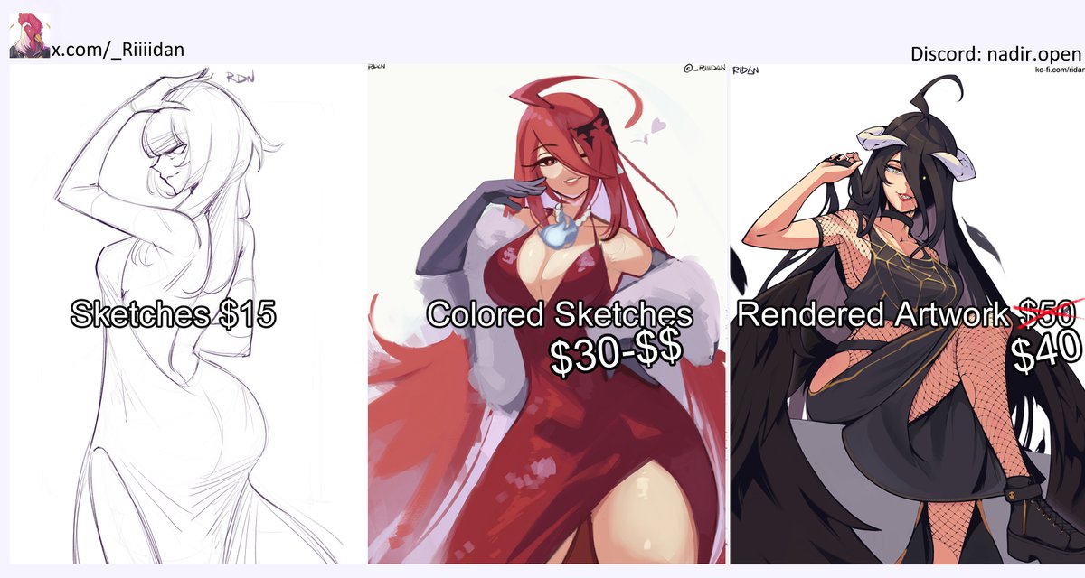 _Riiiidan's tweet image. just lemme drop it here~, me opencommission; hit me if ur interested boss (in the commmission)
#opencommission #commissionopen