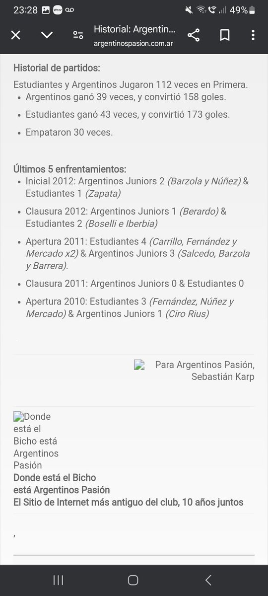 b_tanoni's tweet photo. @KsanoCensurado @EdelpOficial Me parece que el que habla sin fundamentos sos vos, como va a haber jugado 50 partidos nomas
Hasta una pagina tuya lo pone https://t.co/2ASkF60ctc