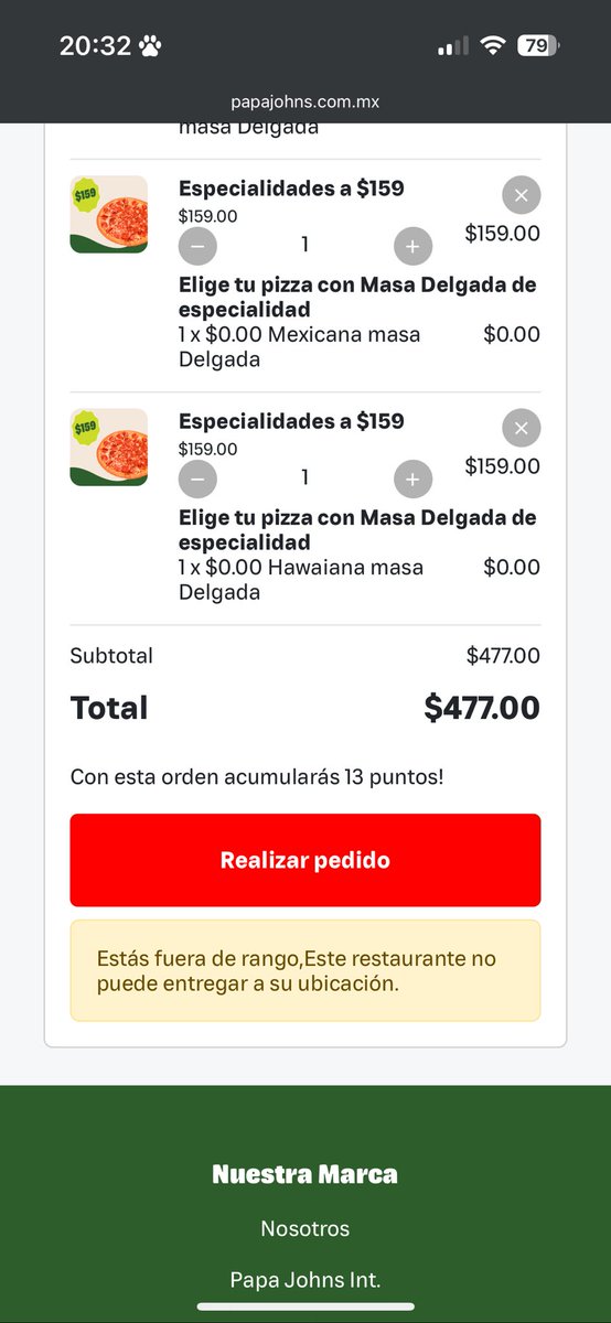 drtapia87's tweet photo. @PapaJohns 

Qué onda con ustedes? Tuve que pedir de @dominos https://t.co/AyA8nicFY6