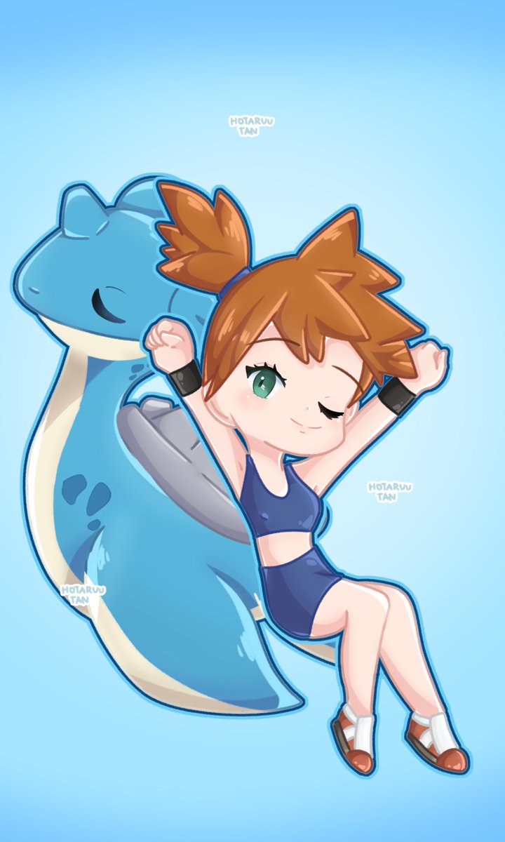 COMMISSIONED WORK: Misty and Lapras~ All the Misty full arts look stunning! Look forward to more Misty art in the future ( ˶ˆᗜˆ˵ ) 

tags: #digitalart #digitaldrawing #artcommission #ArtistOnTwitter #Misty #Lapras #Pokemon #Trainer #pokemonfanart  #opencommission #comissionwork