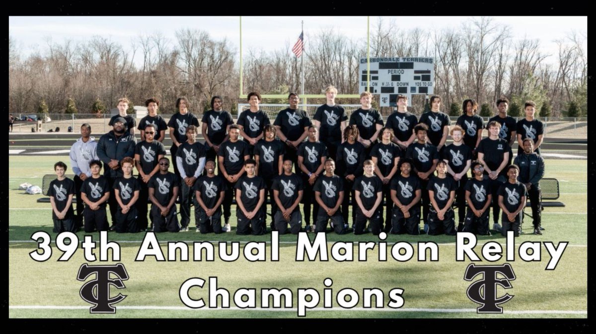 Terrier Boys Track takes first! Your Terriers are the champions of the 39th Annual Marion Boys Relays! Strong finishes all around. Full results here: athletic.net/TrackAndField/…  #GoTerriers