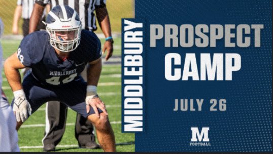 Thank you for the invite! <a href="/MiddFootball/">Middlebury Football</a>