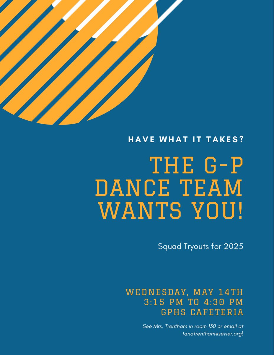 Join our team! Tryouts next week. New year, new vibe. We are restructuring the team. If you have rhythm you will be a great fit. No experience required!
