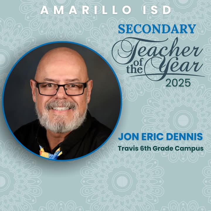West Texas A&M Men's Soccer (@wtamu_soccer) on Twitter photo Congratulations to Jon Dennis, a teacher at our  AISD Partners in Education School, Travis 6th Grade Campus for winning the 2025 AISD Secondary Teacher of the Year Award!  #bufffútbol #buffnation #wtathletics #travis6th #wearewesttexas Congratulations to Jon Dennis, a teacher at our  AISD Partners in Education School, Travis 6th Grade Campus for winning the 2025 AISD Secondary Teacher of the Year Award!  #bufffútbol #buffnation #wtathletics #travis6th #wearewesttexas