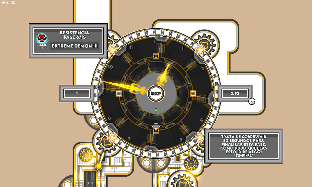 Doshterhoz's tweet image. Este es otro avance de esta decoración de la fase 6, está quedando mejor de lo que pensé, con esos retoques en dorado le dan ese brillo tan especial que me encanta 💛.
#GeometryDash #GeometryDashLevel #GDCreator #LevelDesing