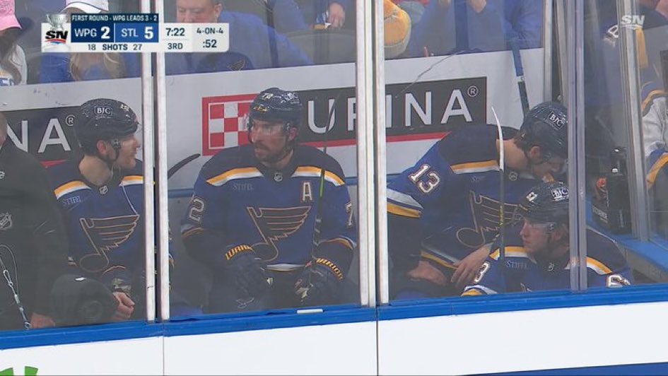 twelcher15's tweet image. Jets fans: “Easy for the Blues to claw back into the series with the refs in their pocket every game”

The Blues in question: