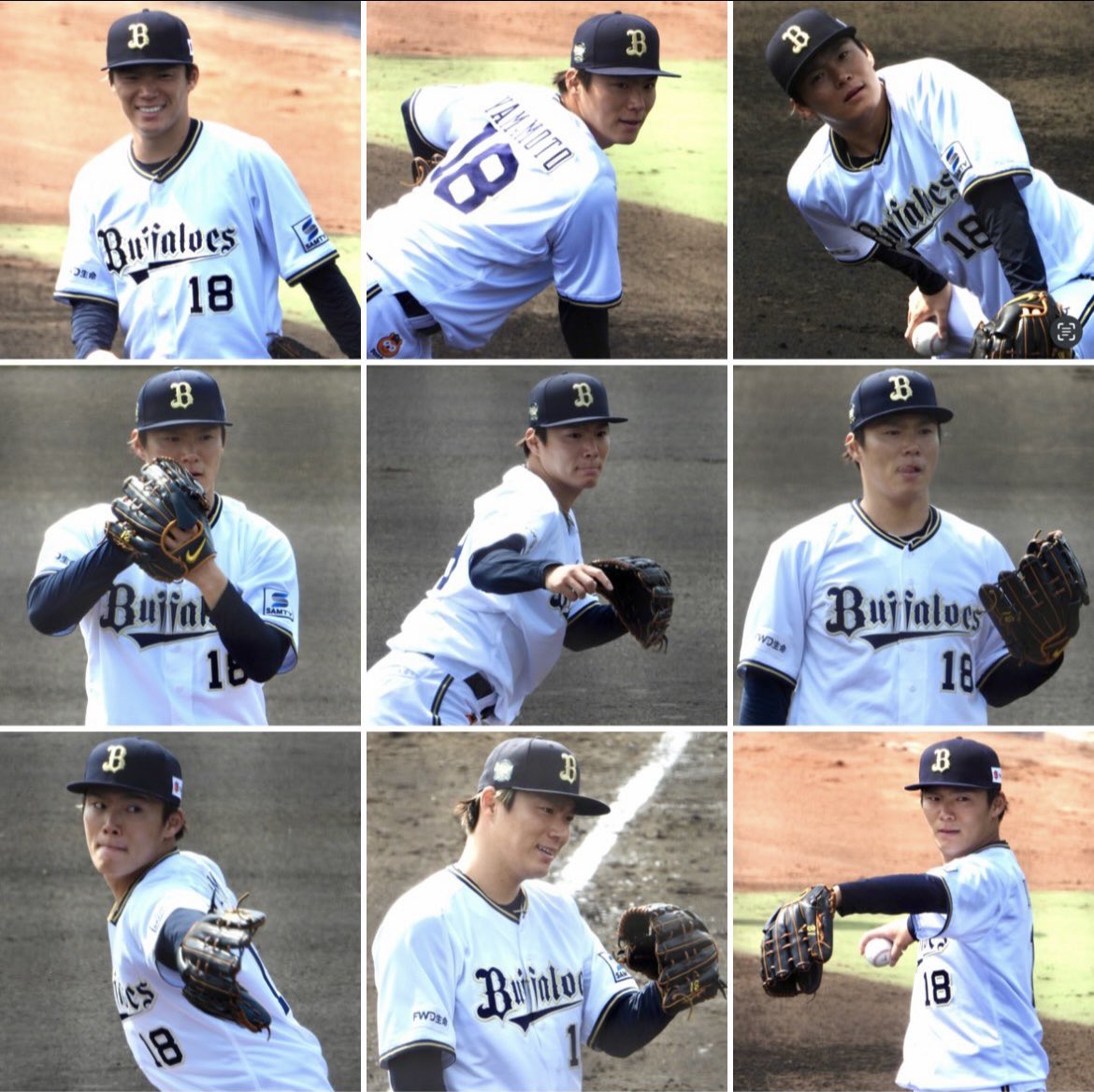 ロサンゼルスドジャース XO 山本由伸 オリックスバファローズ 18 NPB オリックス】23歳左のエース新背番「18」披露 山本由伸から