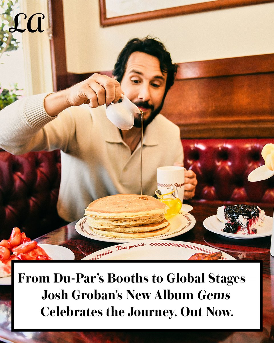 L.A. born and raised @JoshGroban drops a greatest hits album and opens up about the L.A. places that shaped him—from Du-Par’s to Griffith Park to the Bowl.
🎤 Gems is out now.
⬇️ Full story: lamag.com/arts-and-enter…

📸: Irvin Rivera <a href="/graphicsmetro/">Irvin Rivera 📸</a>