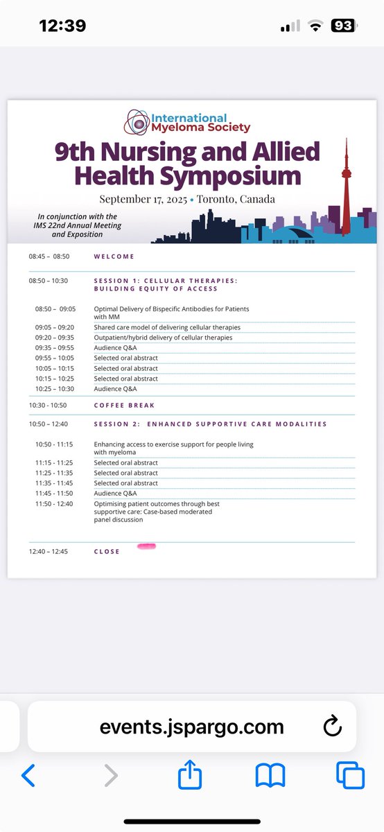 Tracy King (@mmkingt) on Twitter photo We’re on, <a href="/Myeloma_Society/">Myeloma Society</a> NAH is a go, YEH for NAH! Please consider abstract submissions all things supportive care and Tx delivery
🇨🇦🫎👋
<a href="/Bethfaiman/">Beth Faiman PhD</a> <a href="/mmamynurse/">Monica Morris</a> <a href="/tina_hemepharm/">Tina Crosbie</a> <a href="/TiffanyRic48662/">Tiffany Richards, PhD, ANP-BC, AOCNP</a> <a href="/AndreaDPreston1/">Andrea Preston</a> <a href="/DrSStern/">Simon Stern</a> <a href="/gjmccaughan/">Georgia McCaughan</a>
events.jspargo.com/ims25/CUSTOM/I… We’re on, <a href="/Myeloma_Society/">Myeloma Society</a> NAH is a go, YEH for NAH! Please consider abstract submissions all things supportive care and Tx delivery
🇨🇦🫎👋
<a href="/Bethfaiman/">Beth Faiman PhD</a> <a href="/mmamynurse/">Monica Morris</a> <a href="/tina_hemepharm/">Tina Crosbie</a> <a href="/TiffanyRic48662/">Tiffany Richards, PhD, ANP-BC, AOCNP</a> <a href="/AndreaDPreston1/">Andrea Preston</a> <a href="/DrSStern/">Simon Stern</a> <a href="/gjmccaughan/">Georgia McCaughan</a>
events.jspargo.com/ims25/CUSTOM/I…