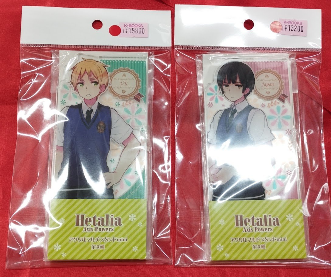 入荷情報】 『＃ヘタリア』 ・アクリルマルチスタンド イギリス 日本