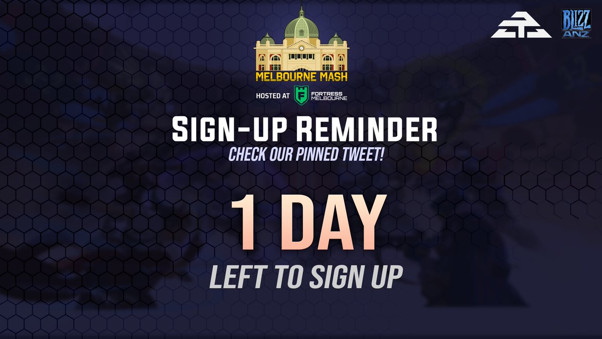 One day left to sign up!

You don't want to miss out on a chance to make it to the LAN stage!

Sign-up details are in the pinned tweet.