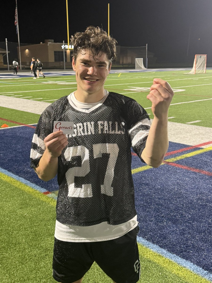Sorry for the radio silence… spent the week on the IR 🤕
But we’re back at it &amp; <a href="/CFHSLacrosse/">Chagrin Lacrosse</a> is back to their winning ways!
Sean McKee earns the Pisan of the Game for tickling the twine all night in the Tigers W over rival <a href="/KHS_Lacrosse/">Kenston Lacrosse</a>
Fun game, region rivalry, playoff