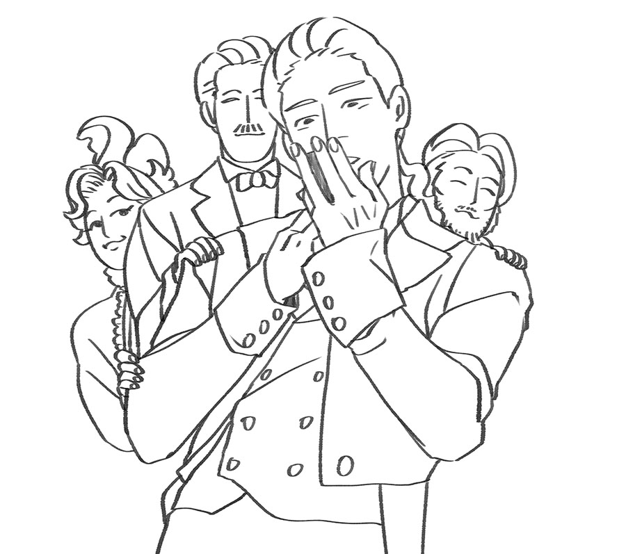 250501 지킬앤하이드
한껏 기울어진 포즈의 지킬과 결과가 궁금한 사람들