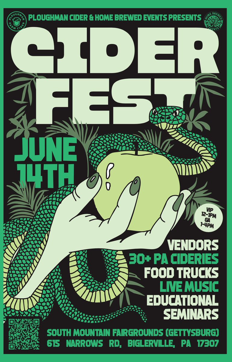 PloughmanCider's tweet photo. PA Cider Fest 2025 Coming Up 6/14/25! - https://t.co/Hzrz3JcTwt https://t.co/1vDNfVdRBw