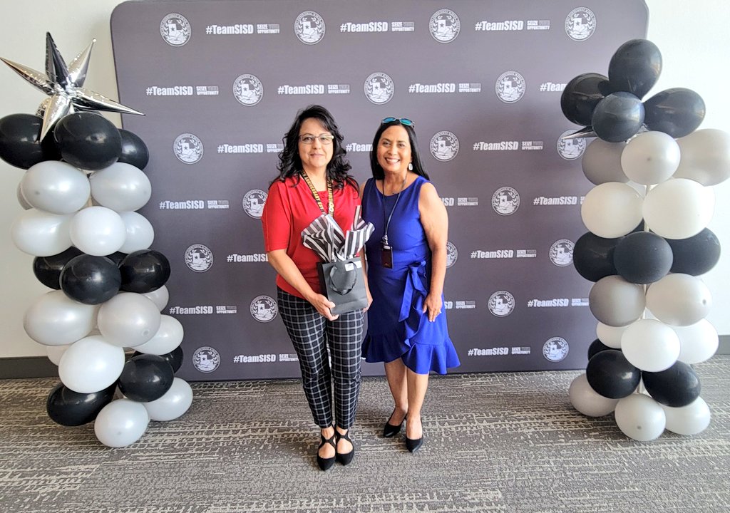 Congratulations to Ms. Silvia Cosman, our Support Staff of the Year! We appreciate your hard work! Woo hoo, Silvia! #TeamSISD #AllIn 
#JustBelieve🐝