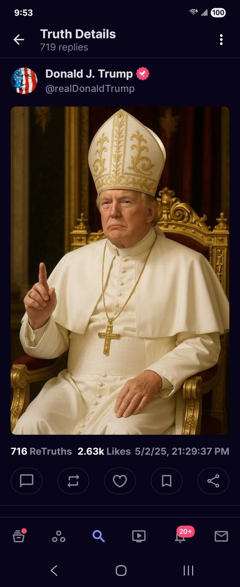 buffiedon's tweet image. This is a verified post from trump