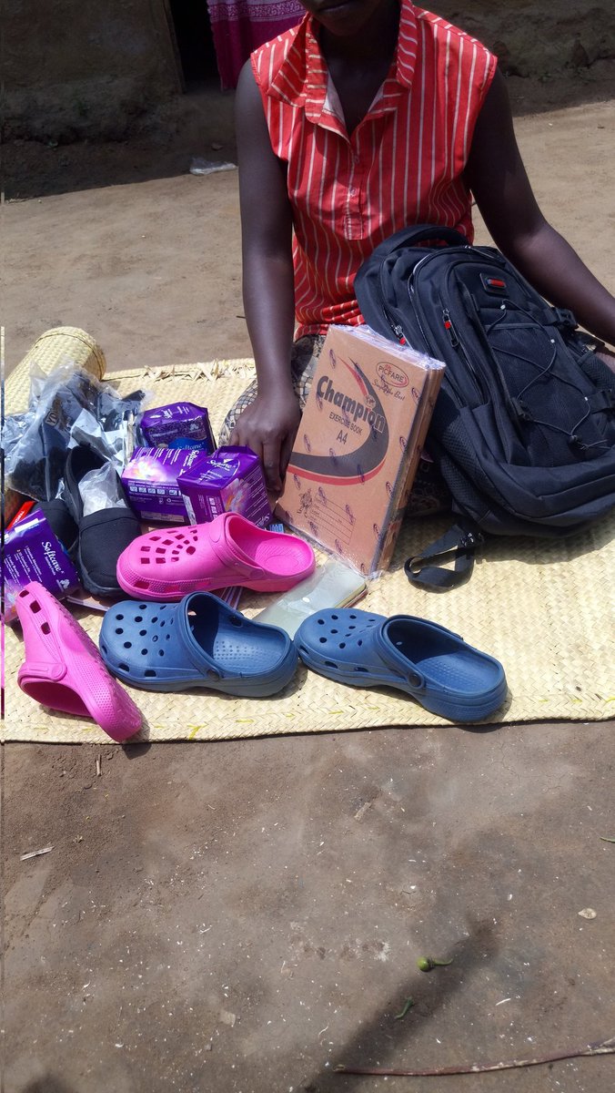 After being abandoned by thier mother and her 4 siblings, Massy was advised by her brother to drop out of school. Our Peer Educator shared her story and we intervened. She is back at school and ready for  next term.  Thanks to Girls First Fund
#GirlsFirstFund
#EndChildMarriage