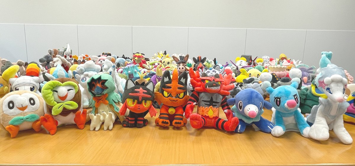 ポケセンオンラインで「ぬいぐるみ Pokemon fit アローラ地方の