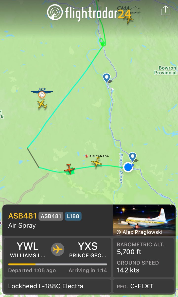 The GOAT (@thegoatrocks) on Twitter photo Air Spray aircraft were helping fight the wildfires this afternoon at Hixon, north of Quesnel, and in the Chilcotin, near Alexis Creek. Dale. #wildfires #airspray #bcwildfireservice Air Spray aircraft were helping fight the wildfires this afternoon at Hixon, north of Quesnel, and in the Chilcotin, near Alexis Creek. Dale. #wildfires #airspray #bcwildfireservice