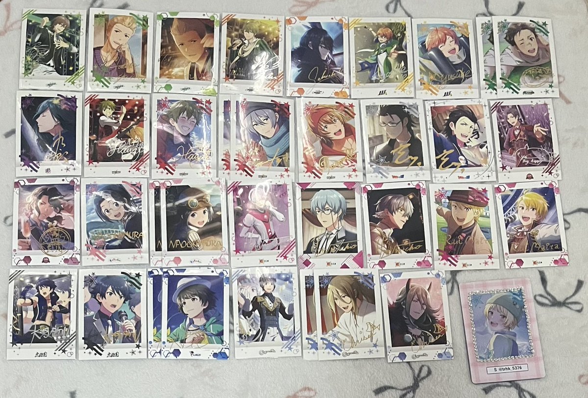 交換 SideM ぱしゃこれ 2弾 3弾 4弾 6弾 8弾

【譲】冬馬.北斗.薫.翼.享介.悠介.龍.九郎.隼人.夏来.春名.玄武.幸広.アスラン.直央.道夫.類.タケル.涼.想楽.クリス

【求】6弾.8弾ピエール箔押し

枚数によってはミニレター使用します。1枚〜お取引可。
よろしくお願いいたします。