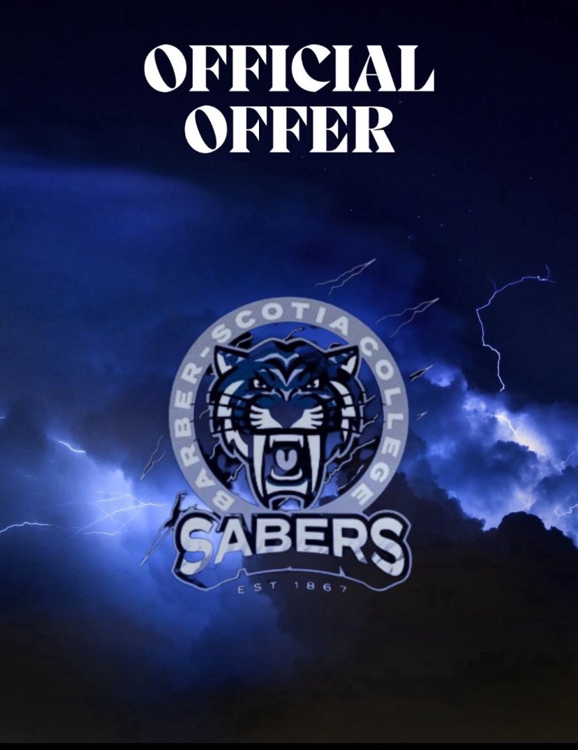 Taskii_12's tweet photo. I am Blessed and thankful to receive my first official offer from Barber Scotia College. #AGTG🙌🏾 @jwilliamseason https://t.co/wPIux3MQsR