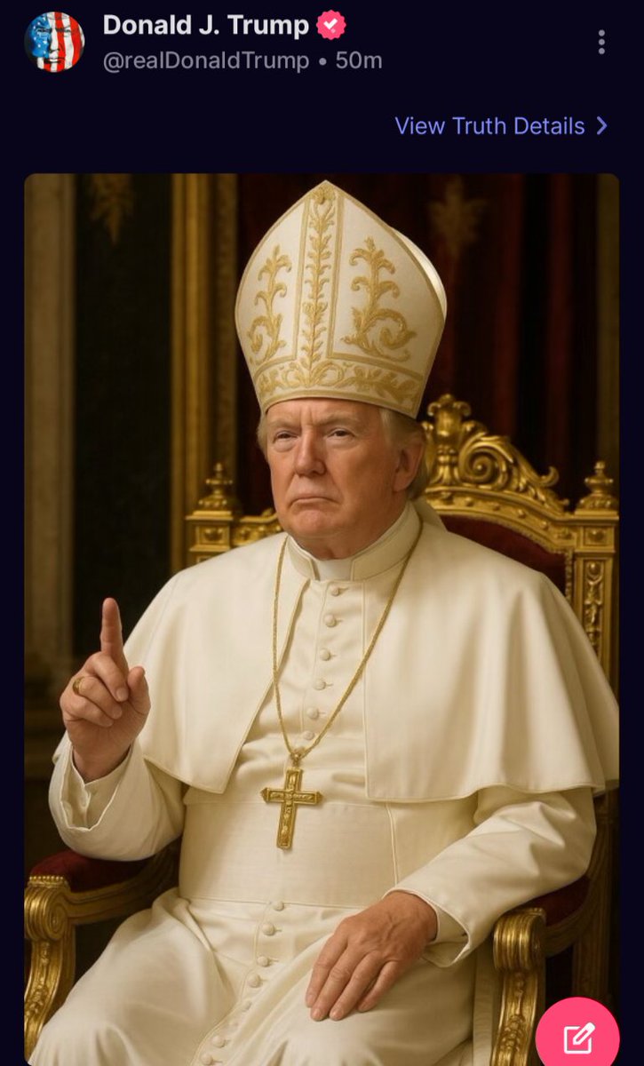 The Donald just posted this on Truth Social. It's May 2nd, not April 1st.