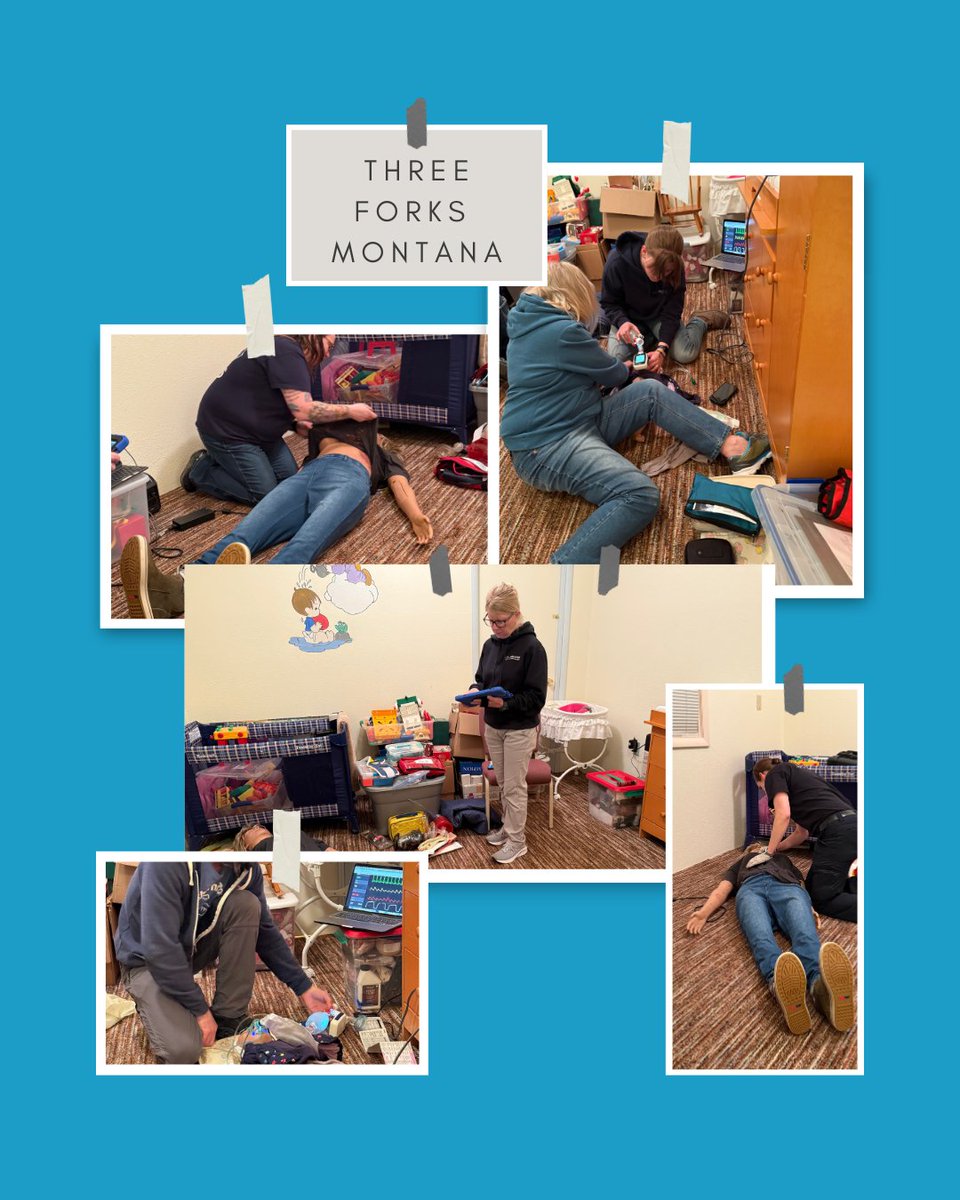 SIM_MONTANA's tweet image. On Tuesday, Jill &amp;amp; Maile led a TBI simulation for a TSII (Time Sensitive Illness &amp;amp; Injury) event in Three Forks. Realistic, high-stakes training that prepares Montana’s emergency teams for time-sensitive trauma calls. #SIMMT #TBItraining #TSII