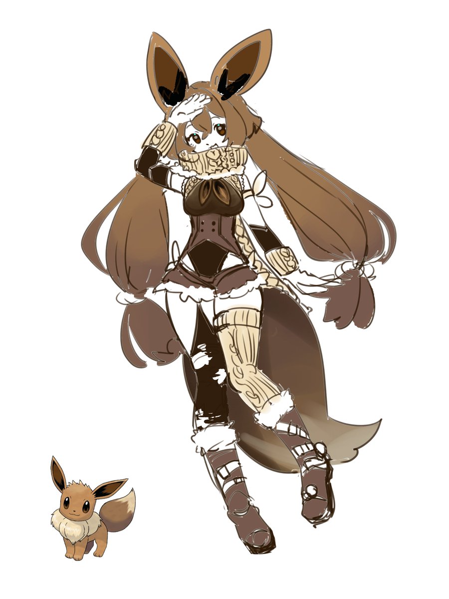 This is sketches of my Eevee #gijinka. I will finish soonnn

I decided to create Eevee Evolution gijinka series for my own. Hope people like it ehee 💖💖

#characterdesign #pokemon #gijinka