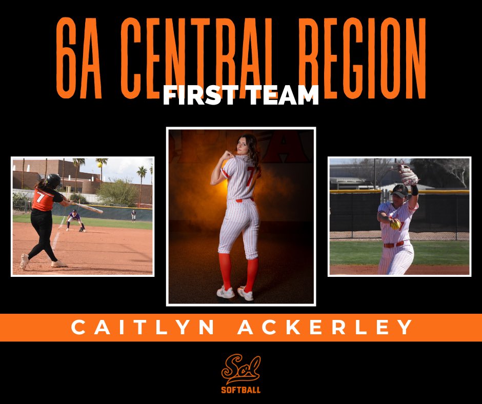 ✨ ALL-REGION RECOGNITION ✨ Congratulations <a href="/caitlynackerley/">Caitlyn Ackerley</a> for being recognized as Central All-Region First Team as a Pitcher 🥎 Well deserved! 🧡💛 <a href="/CdS_Aztecs/">Corona del Sol Athletics</a> <a href="/cds_equipment/">CdS Athletic Equipment</a>