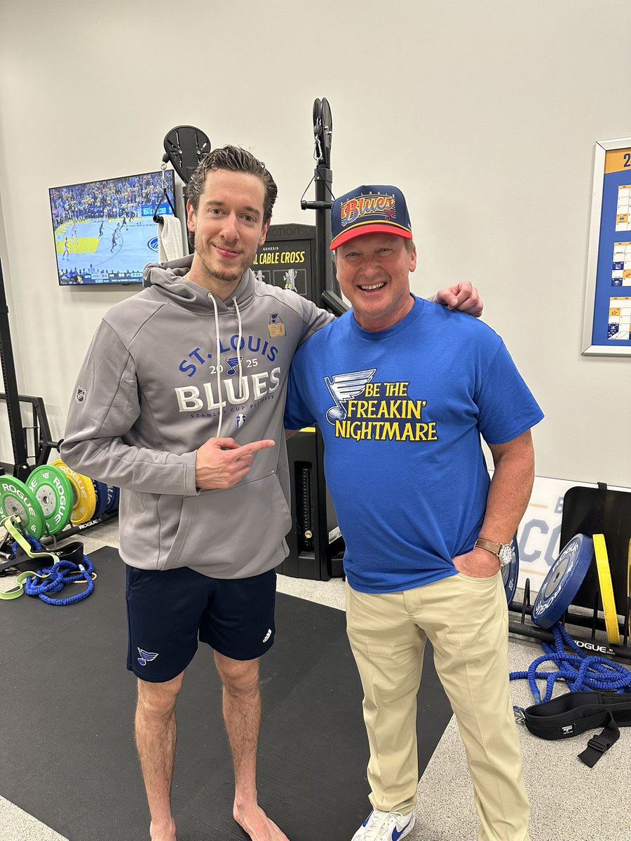 Jordan Binnington got me feelin’ NICEY after a Game 6 win!

Let’s take it to ‘em in Winnipeg Sunday!!
